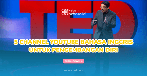 Ilustrasi channerl video pembelajaran Bahasa Inggris di Youtube