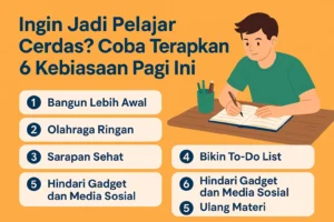 Ingin Jadi Pelajar Cerdas Coba Terapkan 6 Kebiasaan Pagi Ini