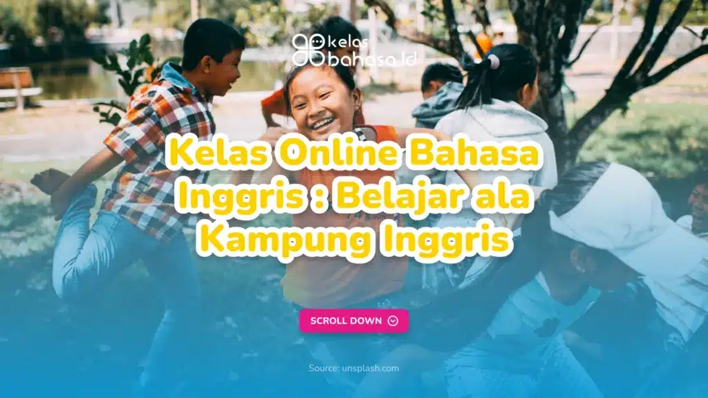 Ilustrasi Kelas Online Bahasa Inggris