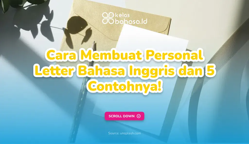 Ilustrasi Personal Letter Bahasa Inggris