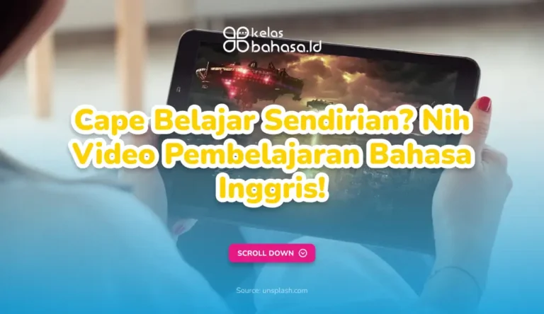 Ilustrasi Video Pembelajaran Bahasa Inggris