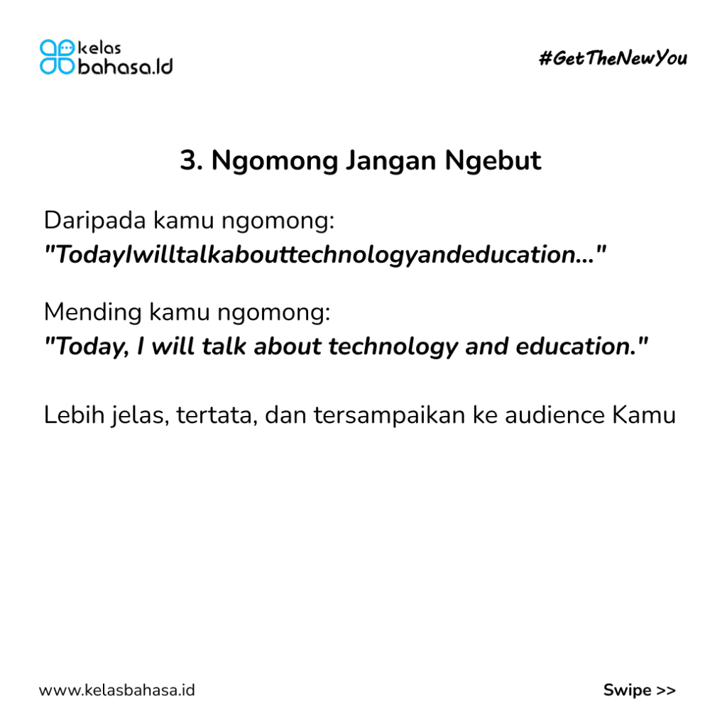 Ilustrasi Cara Presentasi Bahasa Inggris