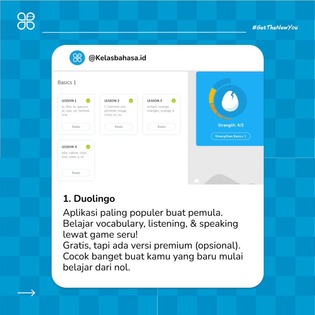 Ilustrasi Aplikasi Belajar Bahasa Inggris