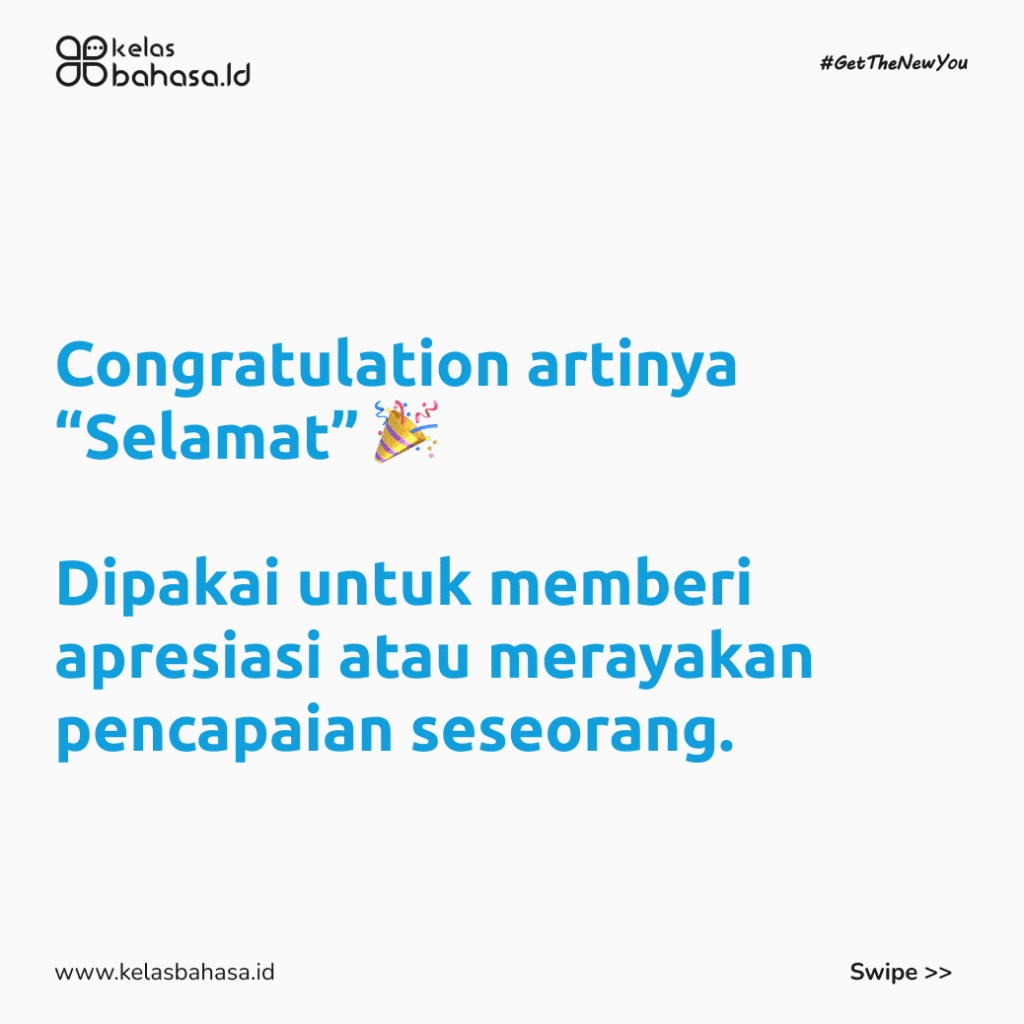 Ilustrasi Congratulation Artinya