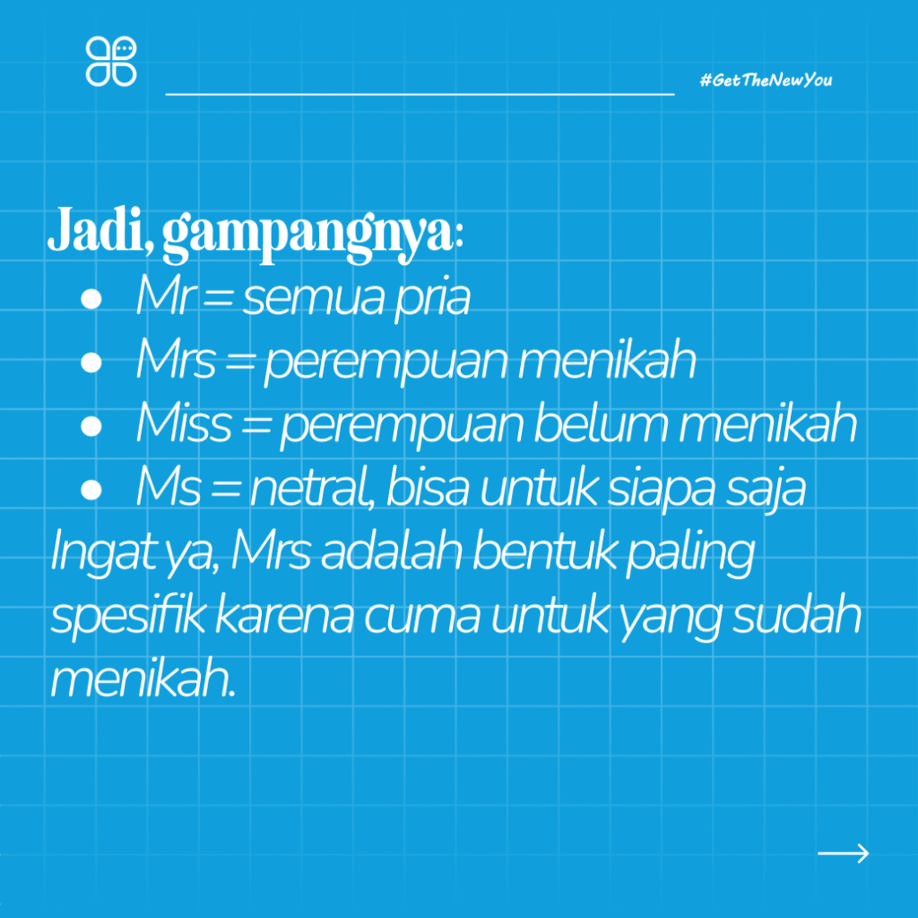 Ilustrasi Mrs adalah