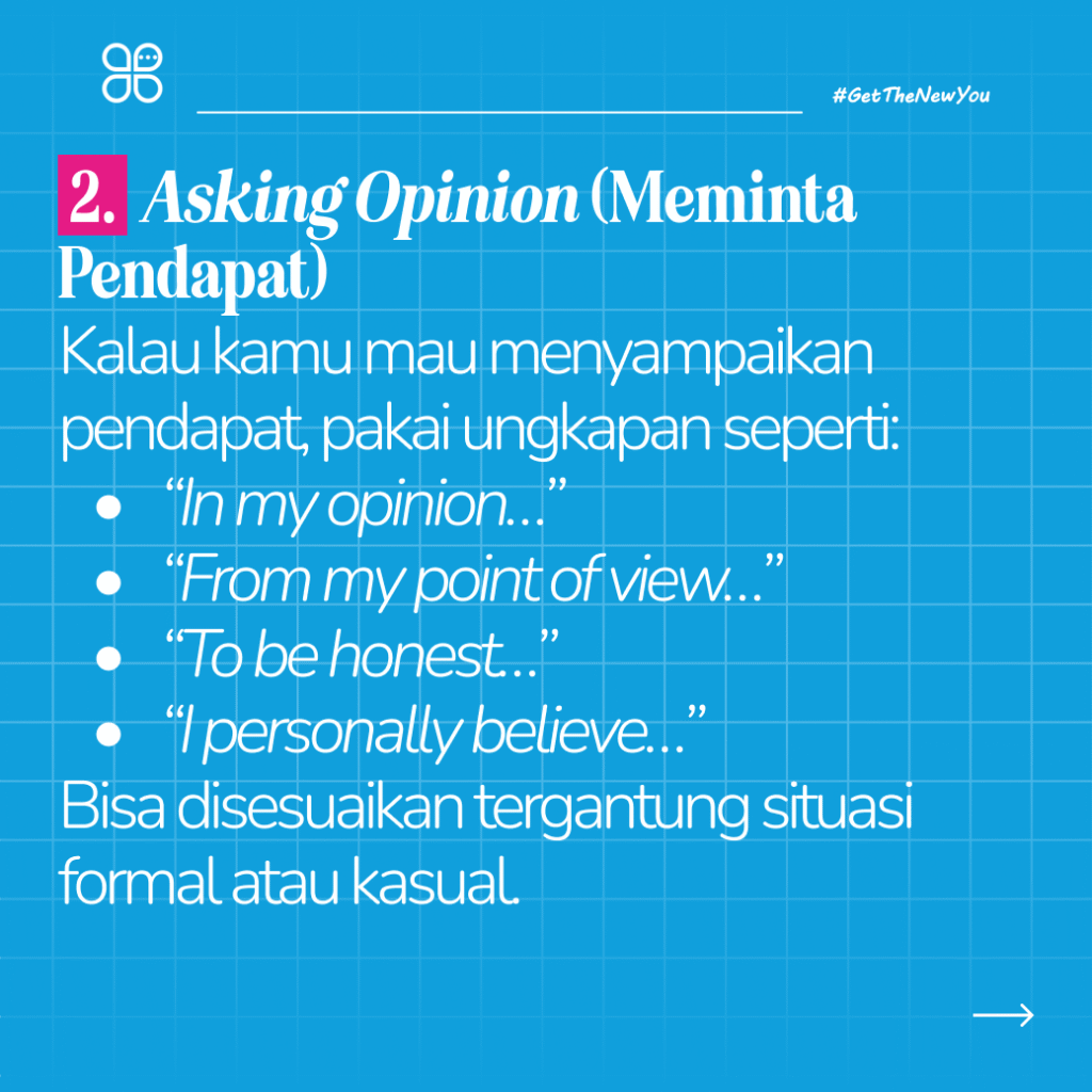 Ilustrasi Asking and Giving Opinion