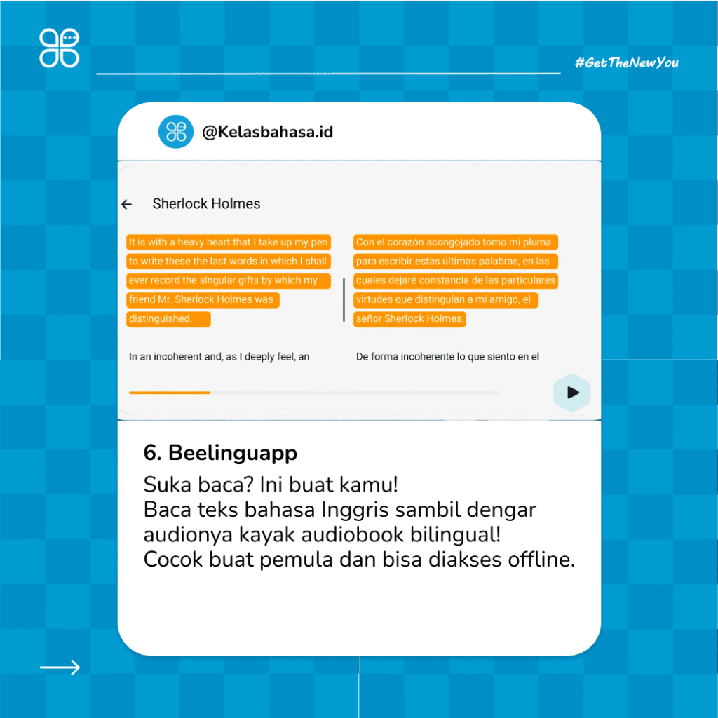 Ilustrasi Aplikasi Belajar Bahasa Inggris