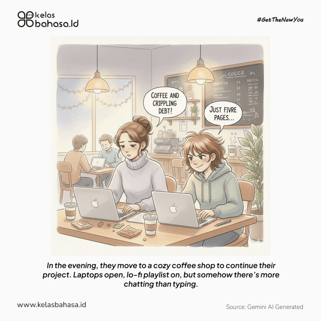 Ilustrasi Contoh Percakapan Bahasa Inggris 2 orang di Kampus