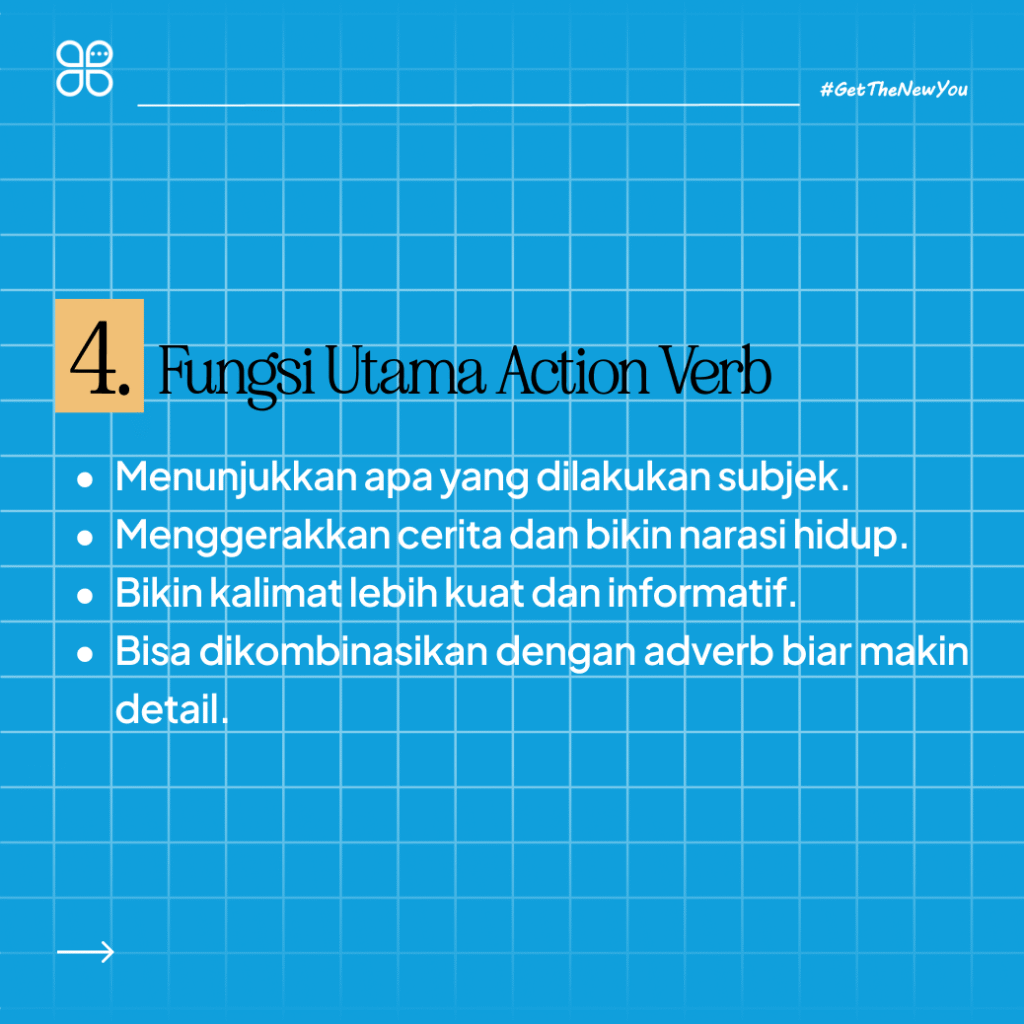 Fungsi Utama Action Verb