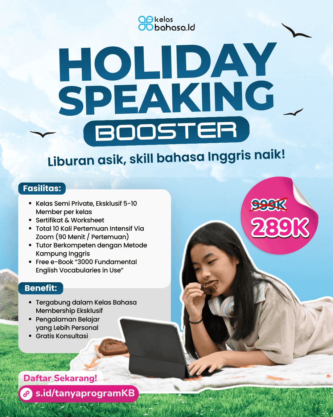 Ilustrasi Program Liburan Sekolah Bahasa Inggris