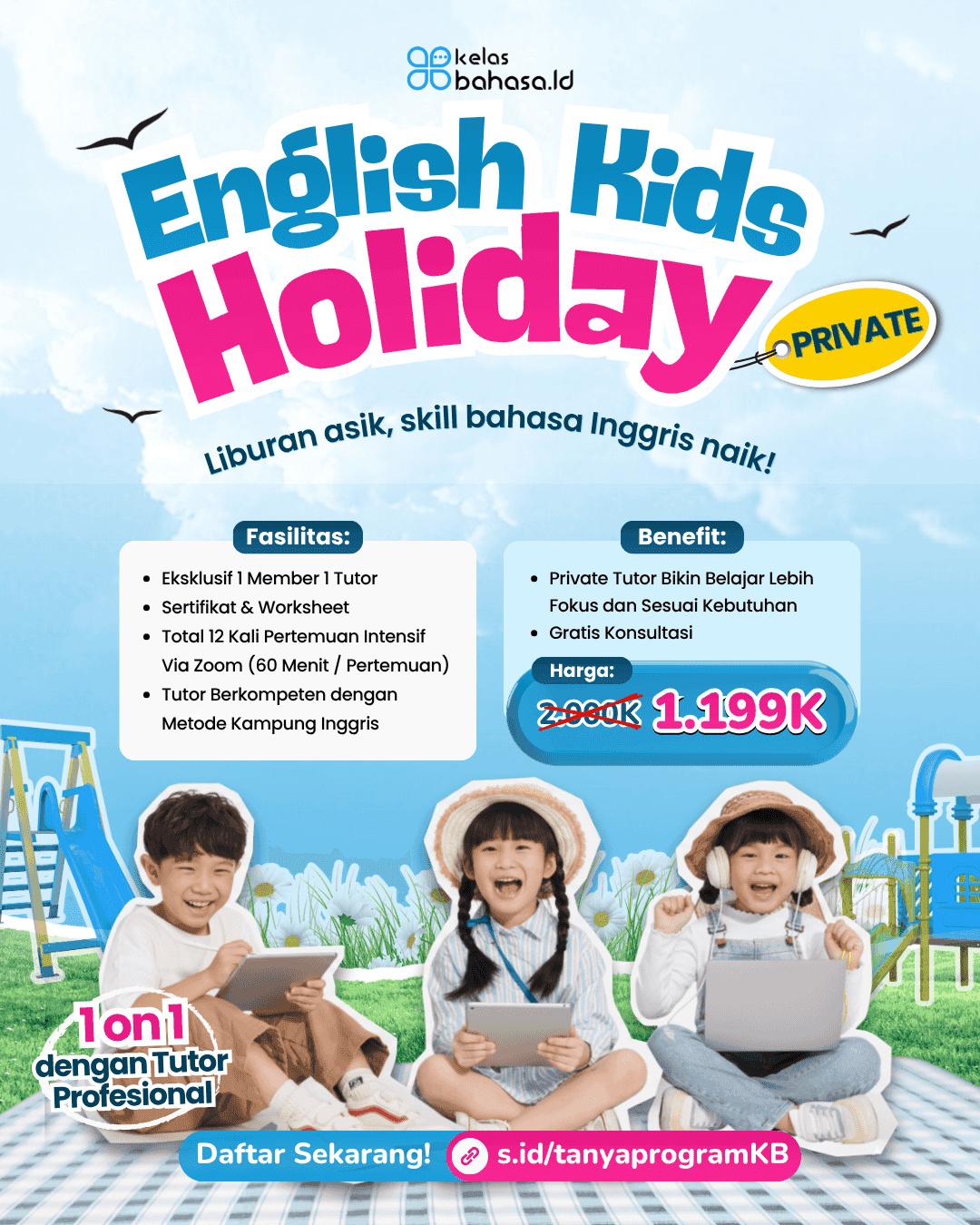 Ilustrasi Program Liburan Sekolah Bahasa Inggris