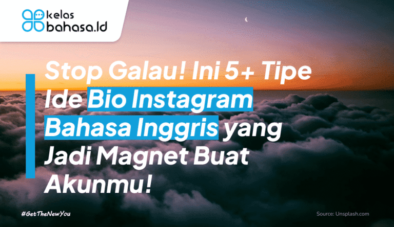ILustrasi Stop Galau! Ini 5+ Tipe Ide Bio Instagram Bahasa Inggris yang Jadi Magnet Buat Akunmu! Ilustrasi Bio Instagram Bahasa Inggris