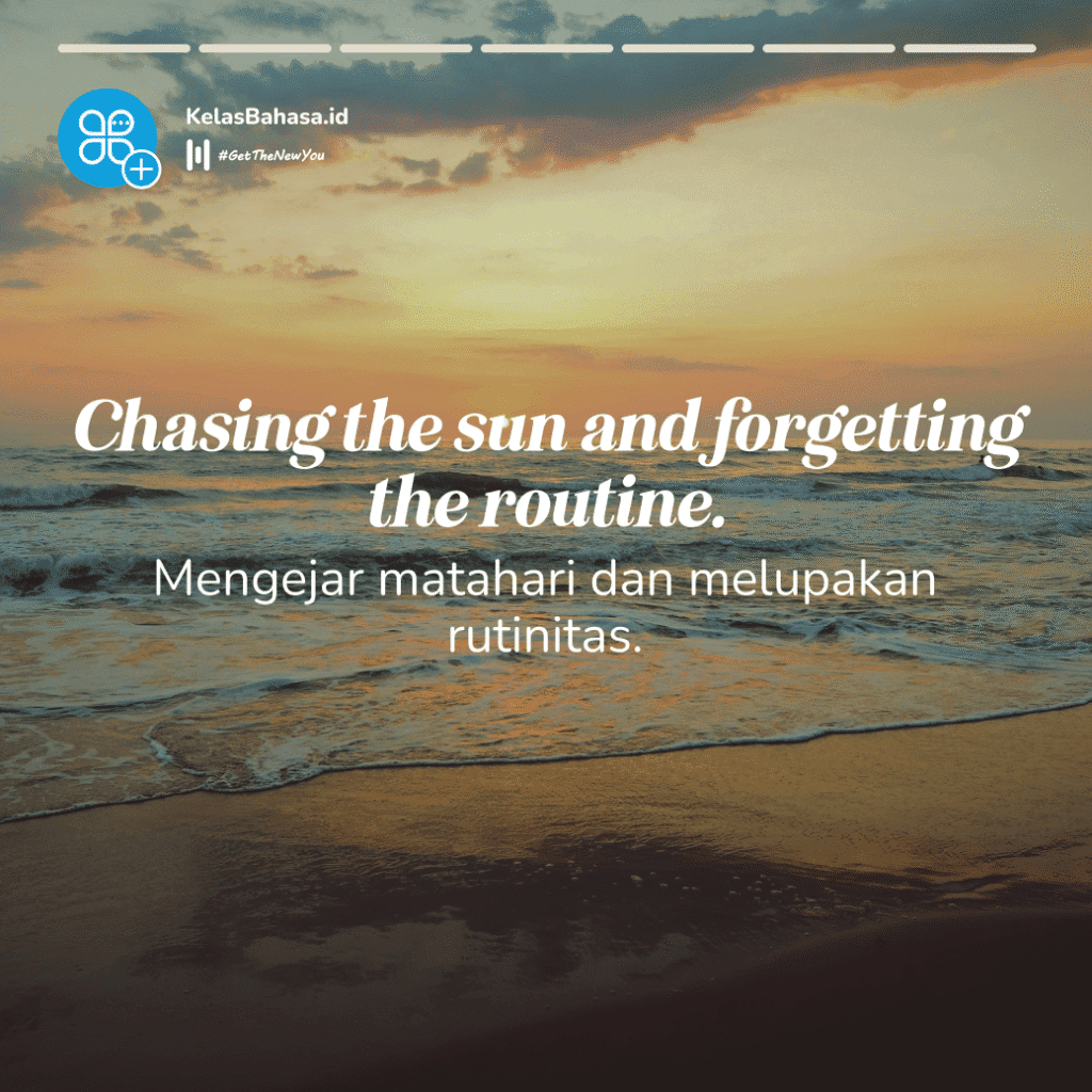 Ilustrasi Caption Liburan Bahasa Inggris