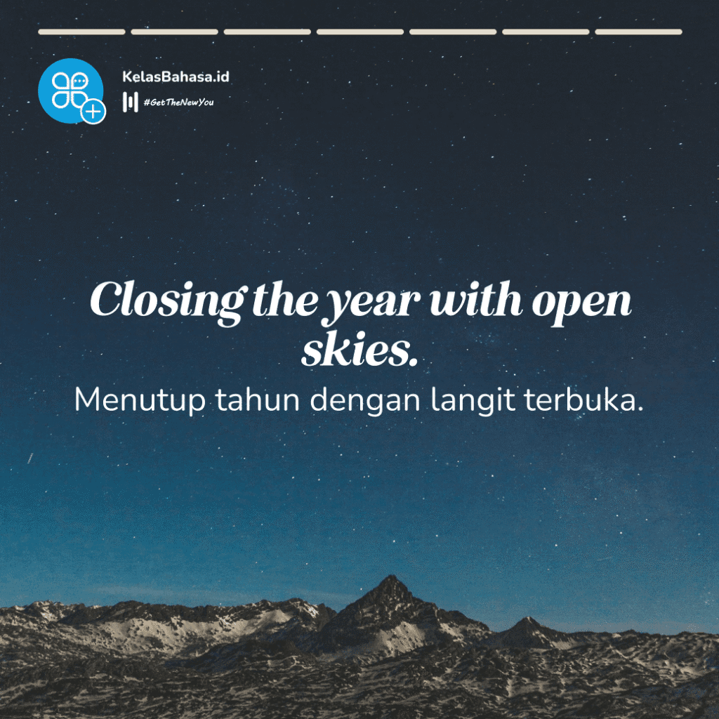 Ilustrasi Caption Liburan Bahasa Inggris