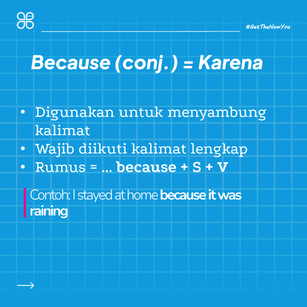ilustrasi because artinya
