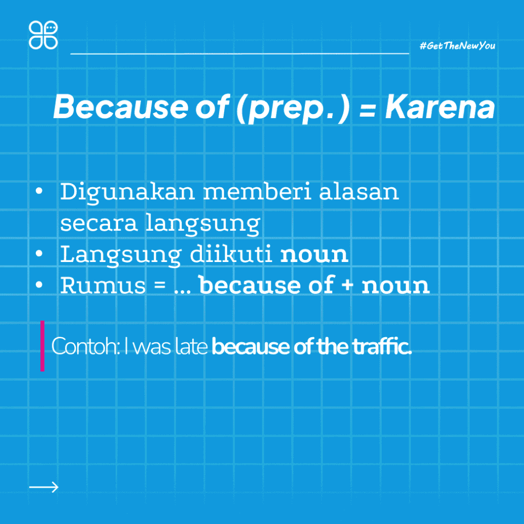 ilustrasi because artinya