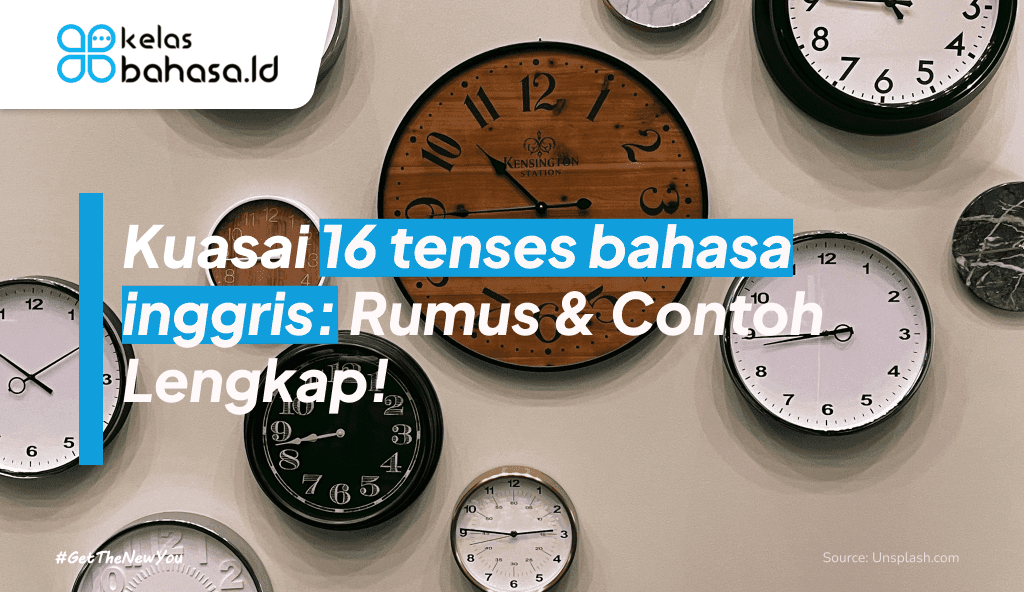 ilustrasi 16 tenses bahasa inggris