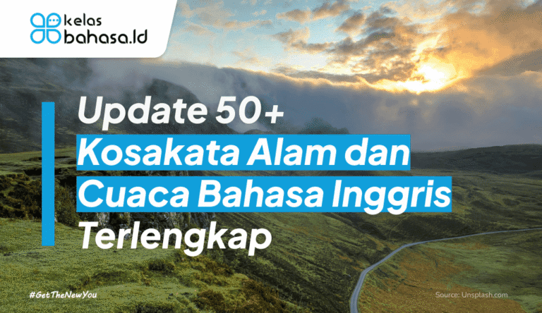 ilustrasi Kosakata Alam dan Cuaca Bahasa Inggris