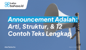 ilustrasi announcement adalah