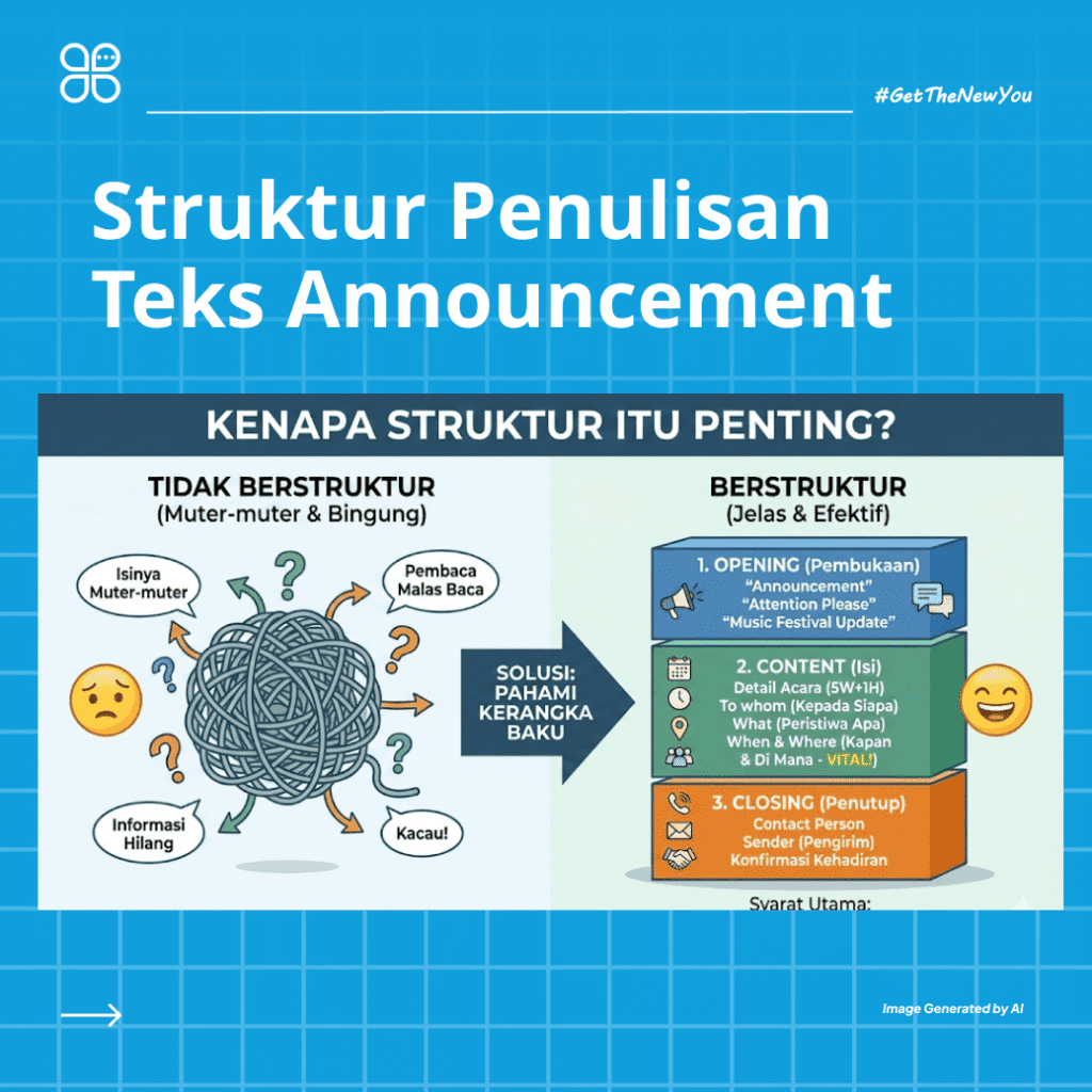 ilustrasi announcement adalah