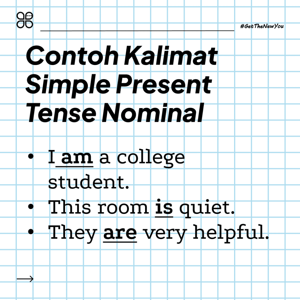 ilustrasi contoh kalimat simple present tense