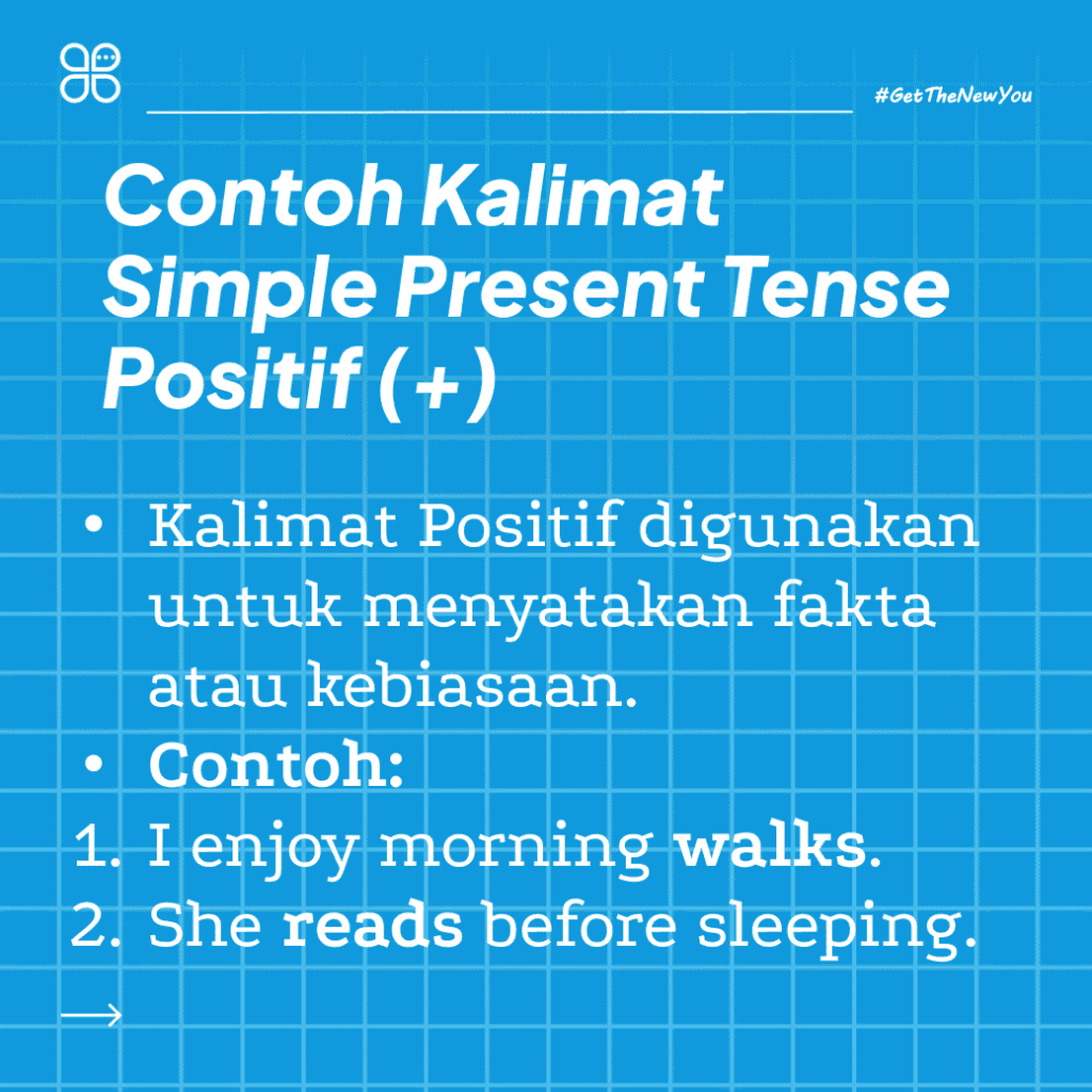 ilustrasi contoh kalimat simple present tense