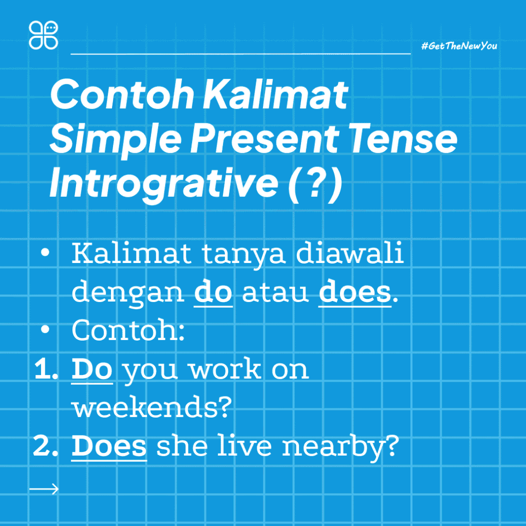 ilustrasi contoh kalimat simple present tense