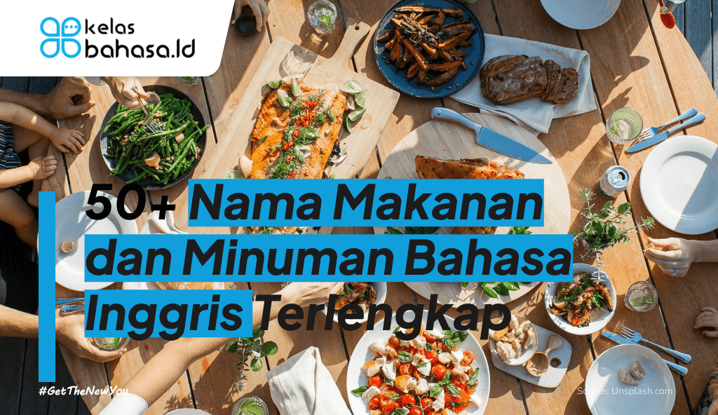 ilustrasi nama makanan dan minuman bahasa inggris