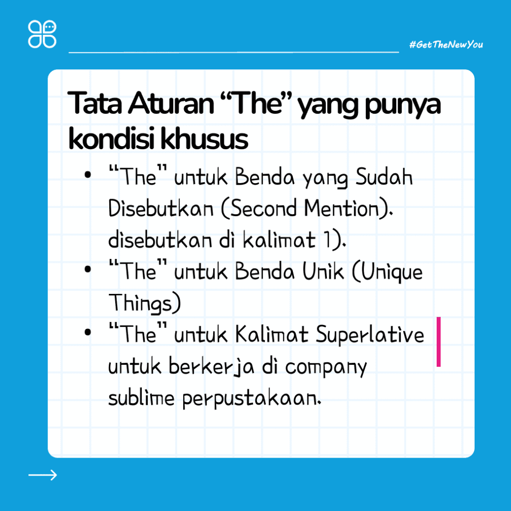 ilustrasi contoh kalimat a an the