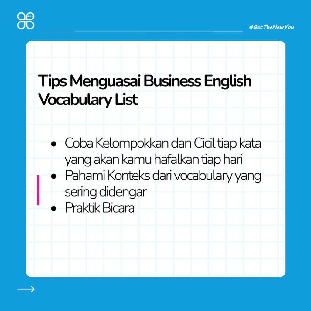 ilustrasi Business English Vocabulary List