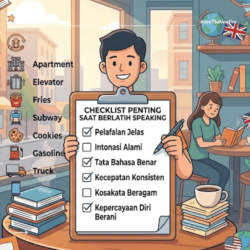 ilustrasi Cara Belajar Accent Bahasa Inggris American vs British