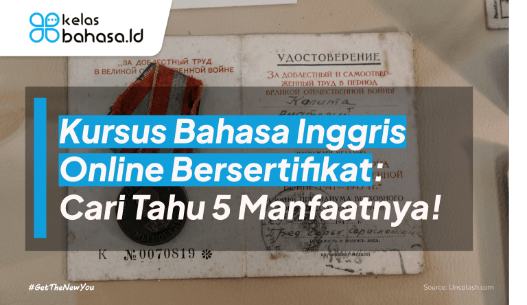 ilustrasi Kursus Bahasa Inggris Online Bersertifikat